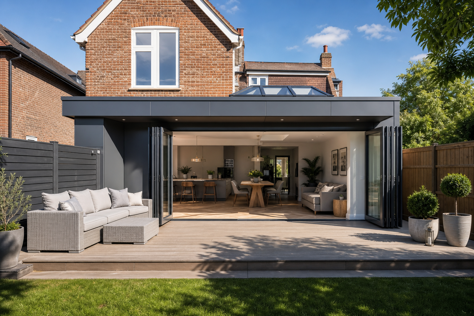 How much does a rear extension cost in the UK?