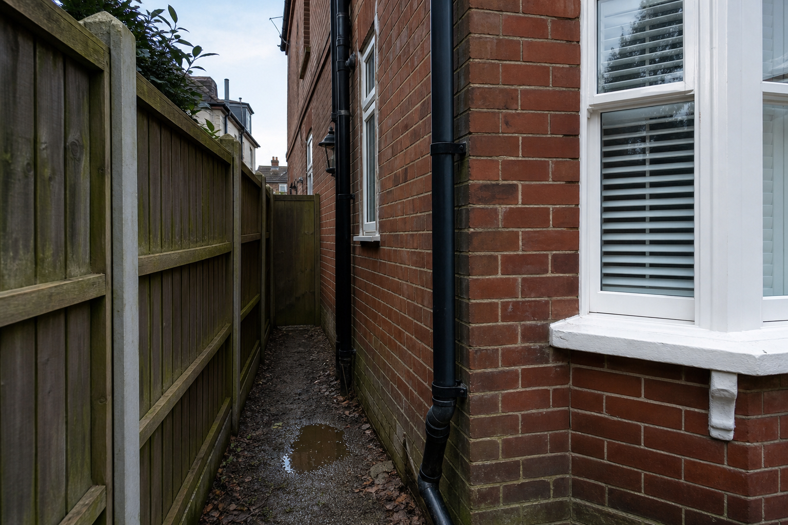 Side extension in Brentwood (Permitted Development) before